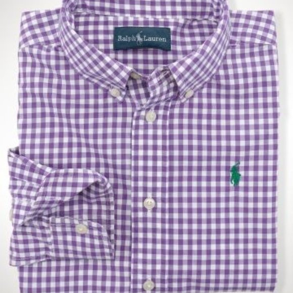 Boys Ralph Lauren Check Button Down Shirt - Picture 1 of 7